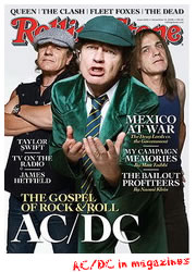 AC/DC magazine covers - 2008 